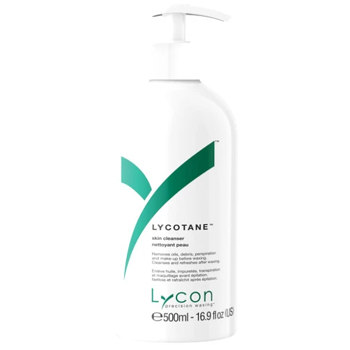 Lycon Lycotane Skin Cleanser, Pre-Wax Cleanser, Soothing Pre and Post Wax Skin Care Made with Jasmine & Chamomile, Vegan and Gluten-Free, 500ml
