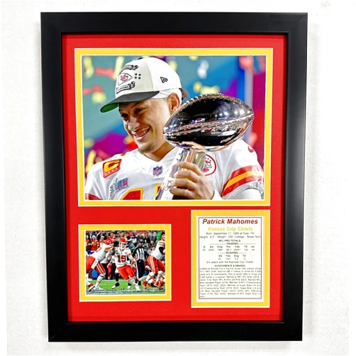 Legends Never Die, Inc. Kansas City Chiefs | 2022 Champions | Framed Photo Collage | 2 Sizes (Mahomes MVP, 12