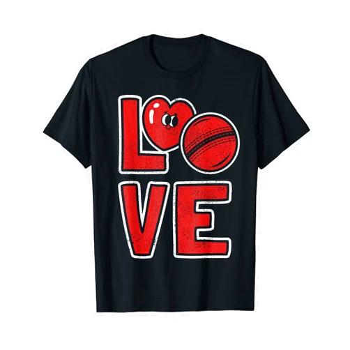 Cricket Lover Clothes Men Women Boys Girls Kids Cute Cricket Lover Cricket Player Cricket Fan Love Cricket T-Shirt