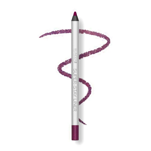 WUNDERBROW Wunder2 SUPERSTAY LINER Makeup Pencil Long Lasting Waterproof Eye Liner, Glitter Aubergine, 1 Count