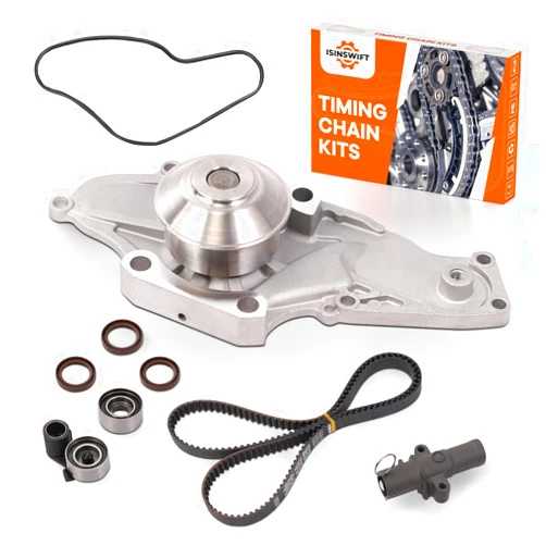 ISINSWIFT Timing Belt Kit With Water Pump Timing Belt Kit Compatible for Honda Accord Odyssey Pilot Ridgeline Acura MDX RL TL 3.0L 3.2L 3.5L 3.7L. Replace# TCKWP329 TKH-002 19200-RDV-J01 14510-RCA-A01
