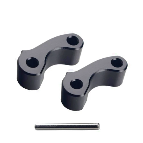 Dewhel Black 2x Aluminum Rear Window Latch Hinge Pivots For 95-04 Tacoma 00-06 Tundra Xtracab