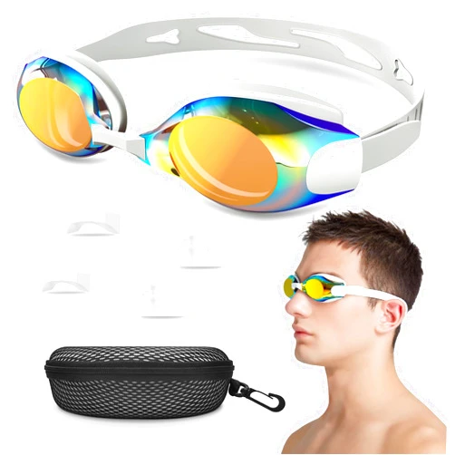 DEFUNX Swim Goggles Nearsighted,Swimming Goggles Shortsighted UV Protection for Women Men Adult Youth Leakproof