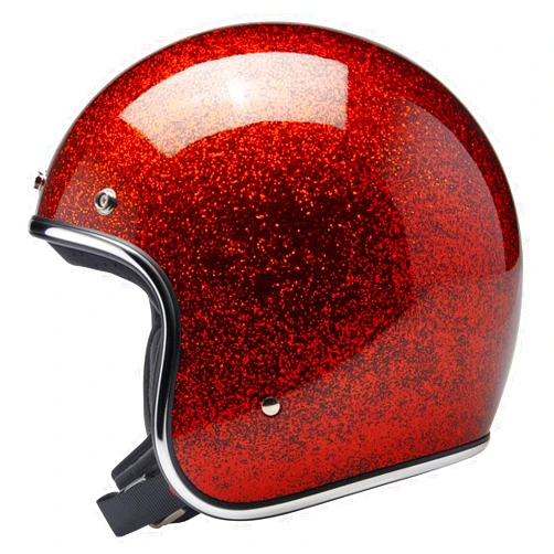 Biltwell Bonanza Rootbeer Metalflake Motorcycle Helmet DOT Approved