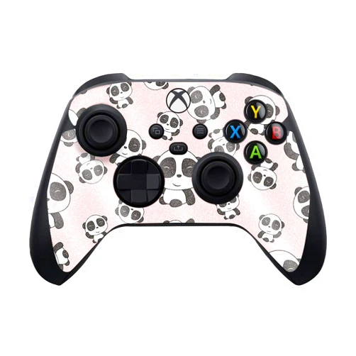 MIGHTY SKINS MightySkins Glossy Glitter Skin Compatible with Xbox Series X and S Controller - Panda Hello | Protective, Durable High-Gloss Glitter Finish | Easy to Apply and Change Style | Made in The USA