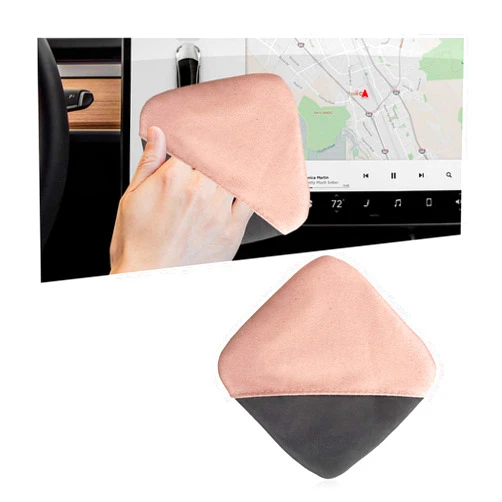 Ohleats Car Screen Cleaner, Microfiber Auto Screen Cleaning Pad, Foldable Touch Screen Cleaner Cloth for Vehicle Dashboard LCD Display, Interior Car Accessories