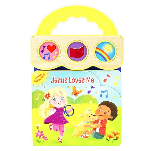 Ginger Swift,Cottage Door Press,Monique Dong Jesus Loves Me 3-Button Sound Board Book for Babies and Toddlers (Little Sunbeams)