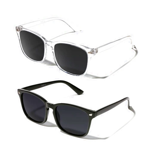 TIJN Polarized Sunglasses for Womens and Mens,Classic Square Frames Shades for UV Protection, Stylish and Trendy Sunnies