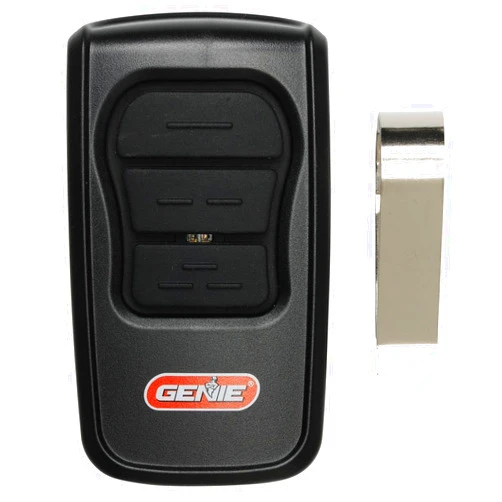 GenieMaster 3-Button Garage Door Opener Remote - Compatible with Genie Garage Door Openers Made Since 1993 with Intellicode Technology and/or 9/12 Dipswitches - Model GM3T-R