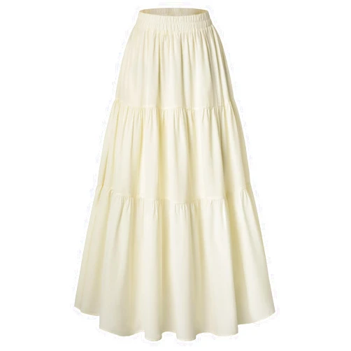 Scarlet Darkness Maxi Long Skirts for Women Summer Flowy Renaissance Skirt with Pockets
