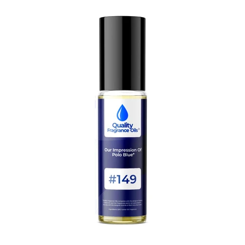Quality Fragrance Oils' Polo Blue for Men Impression #149 | Long-Lasting Perfume Oil, Alcohol-Free, Strong Scent, 10ml Roll-On | Affordable Alternative to Designer Fragrances