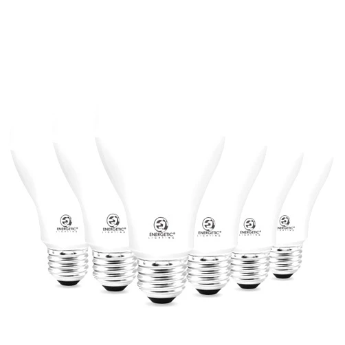 Energetic Lighting 150 Watt LED Light Bulb, Super Bright A21 Daylight 5000K, Non-Dimmable, 2300lm, High Lumen Light Bulbs, UL Listed, 6-Pack