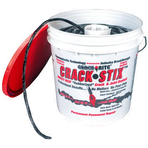 CRACK STIX Blacktop Crack Repair, 1/4 D., 250ft., Black