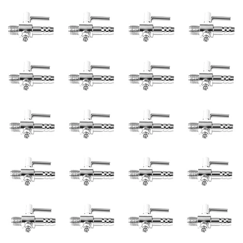 AQUANEAT Aquarium 1 Way Thread Valves, Air Flow Control Valves, Manifolds Distributor for Pumps Fish Room Air Systems,20pcs