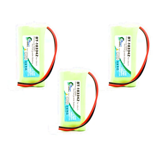 Upstart Battery 3 Pack - Replacement for VTech CS6328 Battery - Compatible with VTech Cordless Phone Battery (700mAh 2.4V NI-MH)