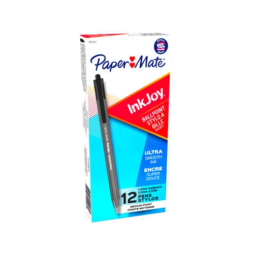 Paper Mate InkJoy 100 RT Ballpoint Pens, 12/Dozen