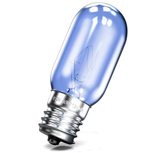 AXKJEVY Refrigerator Light Bulb 40 Watt 297048600 241552802 Compatible with Frigidaire Kenmore Whirlpool Electrolux KitchenAid Fridge Light Bulbs Replacement Freezer Bulb T8 E17 Lamp Light (1)