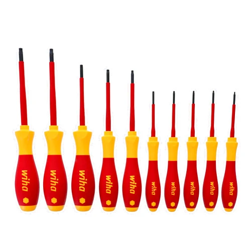 Wiha 32592 Torx Screwdriver Set With SoftFinish Handle, 1000 Volt, 10 Piece