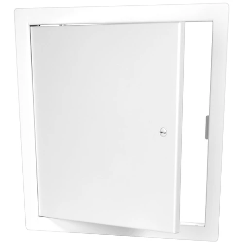 Premier Access Doors NXWVPC Premier 2002 Series Steel Access Door, 8 x 8 Flush Universal Mount, White (Screwdriver Latch)