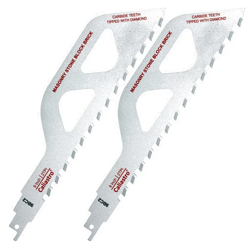 Caliastro 9-Inch Brick, Masonry, Aerated Concrete, Engineered Stone Cutting Reciprocating Saw Blade - Caliastro 2-Pack