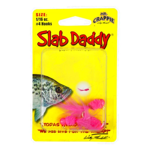 Blakemore TTI Fishing Co Mr Crappie Slab Daddy Hook-Pack of 3 (Pink/Pink/Pink, 1/16 Ounce)