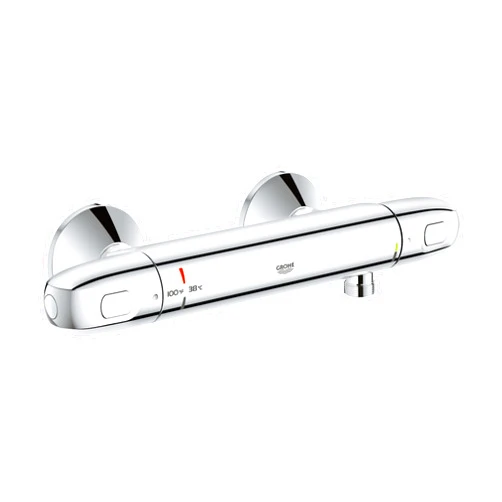 Grohe 34150003 Grohtherm 1000 2-Handle Thermostatic Shower Valve Trim, Starlight Chrome