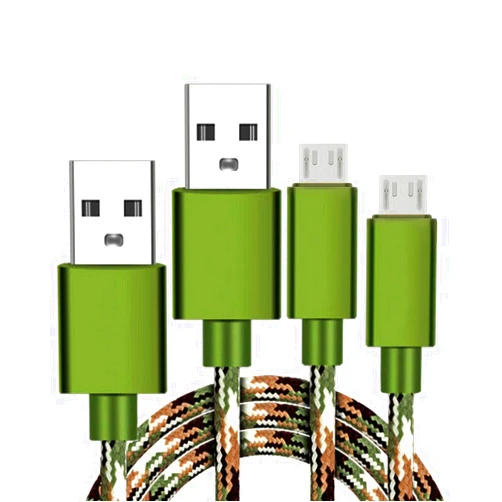 MYCKUU 2pack 6.6ft Micro USB Cable for Kindle Charger, Long Camo Braided Fast Charging Cable Compatible for Samsung S4 S6 S7 Edge/Plus/Active, Galaxy J3 J7 Prime/Star/Crown/Sky Pro, Note 5 4, Tablet Tab 3 4