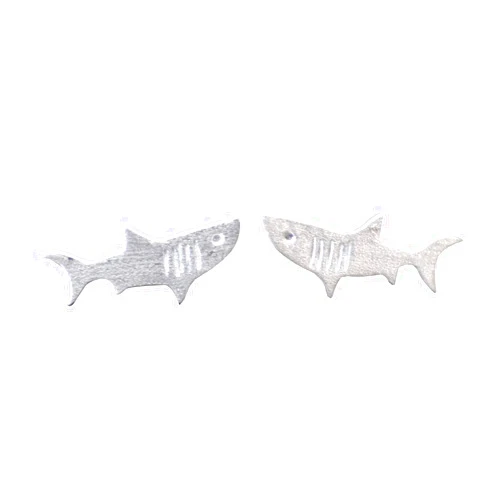 Jamber Jewels Shark Stud Earrings in Sterling Silver - Jamber Jewels