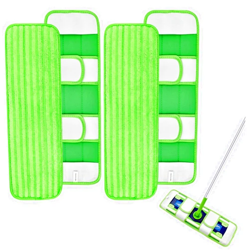 GFRED 4 Pack Microfiber Mop Pads for Swiffer XL Mops Reusable Wet and Dry Mopping Cloths Compatible with Swiffer Sweeper XL,Washable XL Mop Refill Replacement for All Hardwood Dry & Wet Cleaning