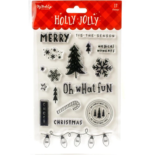My Mind's Eye MY MINDS EYE, INC. HOLLY JOLLY STAMPS CLEAR, us:one size