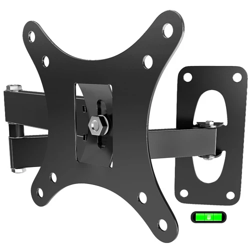 ENS Full Motion TV Monitor Wall Mount Bracket Articulating Arms Swivel Tilt Extension Rotation for Most 14-37 Inch LED LCD Flat Curved Screen TVs & Monitors, Max VESA 200x200mm up to 77lbs (10-26
