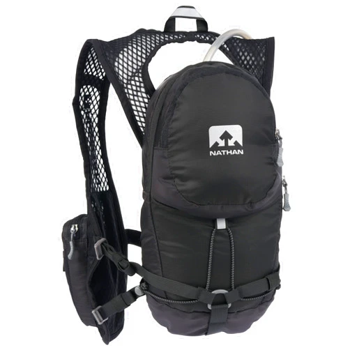Nathan Hydration Running Vest with 2 Liter Bladder Included. Back Pack with Drinking Bite Valve - Smartphone Compatible Pocket for Storing Essentials