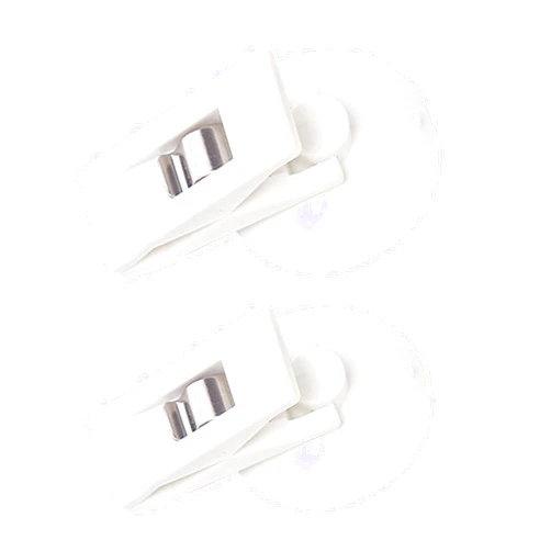 WSIWZAI Car Ticket Holder Sucker Clamp, Vehicle Paper Bill Card Clip Advertising Clip with Suction Cup for Glasses Window Office Door(2 Pack, White)