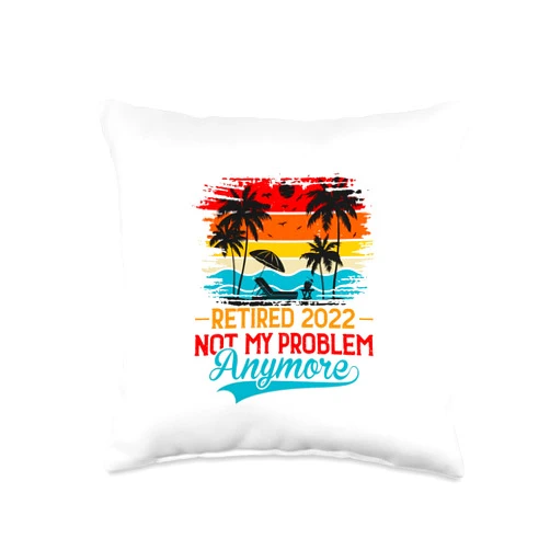 TSHIRT DSFORU most Vintage Retired Favorite 2022 Amazing Throw Pillow, 16x16, Multicolor