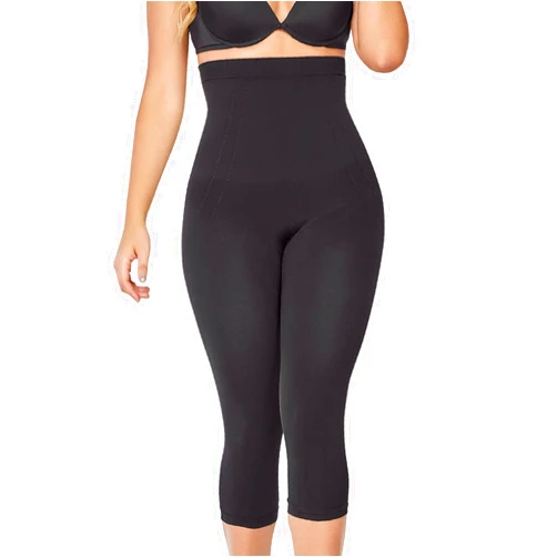 CURVEEZ High-Waisted Shapewear for Women, Tummy Control Compression Leggings with Thong, Butt Lifting Body Shaper, Seamless