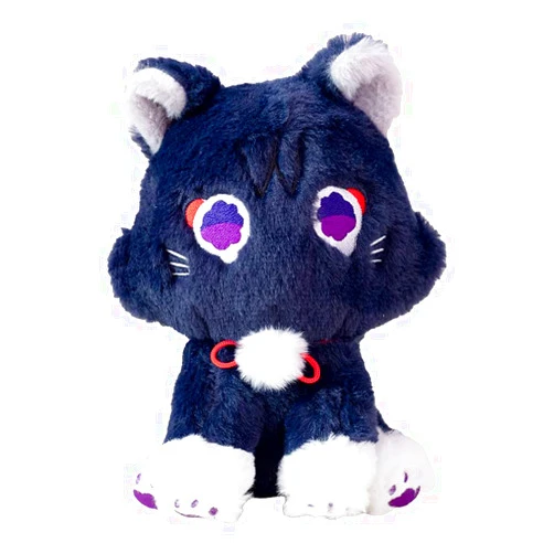 Eamve 9inch Genshin Impact Cat Plush Toy,Scaramouche Wanderer Cat Plush Stuffed Animal Toy,Cute Genshin Impact Cat Plush Doll,Soft Scara Cat Plushies Plush Pillow for Kids Plush Figure Gift