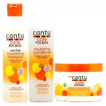 Cantu Care for Kids Nourishing Shampoo & Conditioner & Leave-in Conditioner
