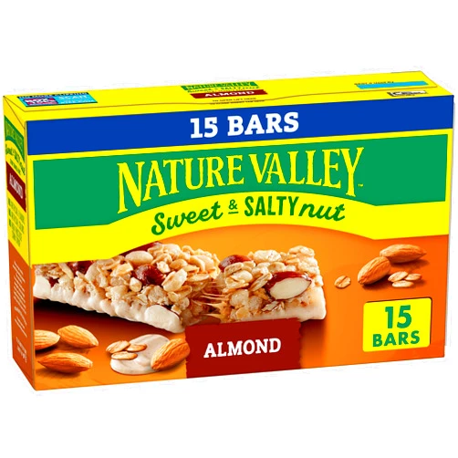 Nature Valley Granola Bars, Sweet and Salty Nut, Almond, 1.2 oz, 15 ct