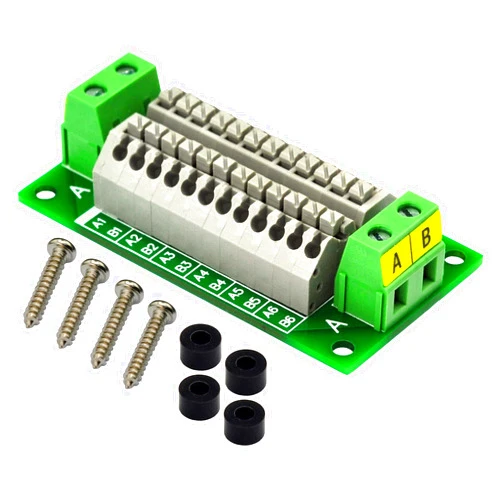 OONO 16Amp AC/DC 2x12 Position Terminal Block Distribution Module