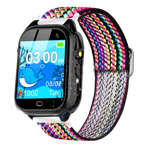 Lamshaw Compatible for Phyulls Kids Smart Watch Band, Lamshaw 20mm Stretch Elastics Nylon Adjustable Replacement Strap Accessories Compatible for Phyulls D05, OVV, IChosen, Tywop, AIWIEP, Gridspace, SYEEKOM D05 Kids Smart Watch / Phyulls, AIWIEP, Sedzofan, Wiszodet, Cosjoype S16 1.54 Inches Smart Watch