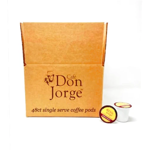 Café Don Jorge USDA Organic, Single Serve coffee pods, Compatible with Keurig 2.0 K-Cup Brewers, 48 ct (Mayan Blend, Medium Roasted)