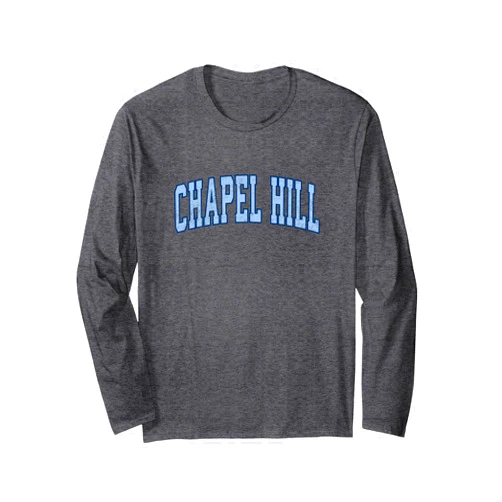 Vintage Hometown Tees & Gifts Chapel Hill North Carolina NC Vintage Athletic Sports Design Long Sleeve T-Shirt