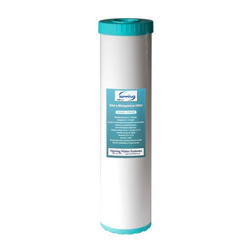 iSpring Whole House Water Filter Cartridge, Iron & Manganese Reducing Water Filter Whole House, 4.5