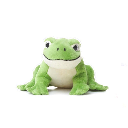TAMMYFLYFLY Cute Realistic Green Frog Plush Toy Green Frog Stuffed Animal Lifelike Animal Doll 15cm