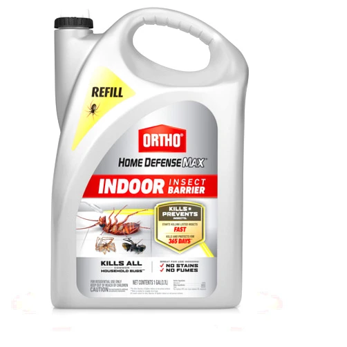 Ortho Home Defense Max Indoor Insect Barrier: Refill, Starts Killing Ants, Roaches, Spiders, Fleas and Ticks Fast, Use for Indoor Pest Control, Long-Lasting Control, 1 gal.