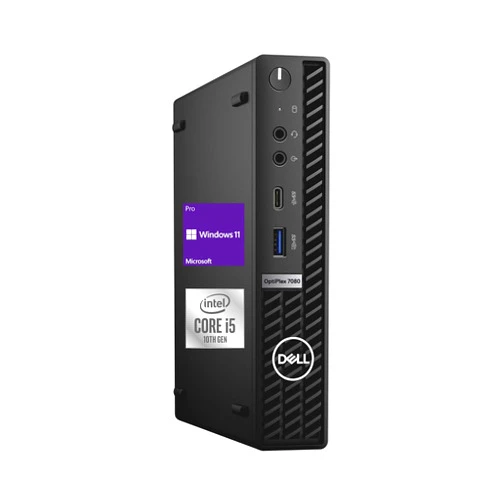 Dell 2021 Newest Dell OptiPlex 3080 Micro Form Factor Business Desktop, Intel Core i5-10500T, 16GB DDR4 RAM, 512GB SSD, WiFi, HDMI, Bluetooth, Wired Keyboard&Mouse, Windows 10 Pro (Renewed)
