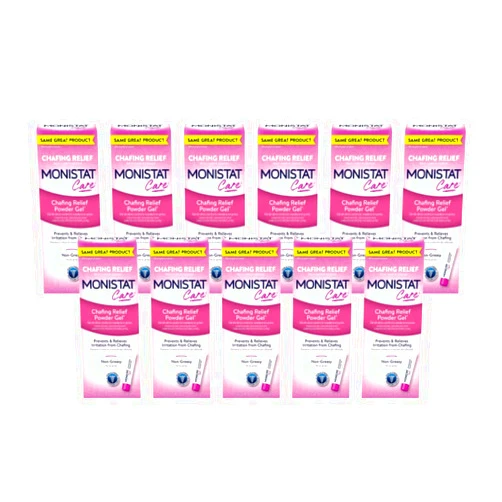 MONISTAT Care Chafing Relief Powder Gel, Anti-Chafe Protection, 1.5 oz. (Pack of 11)