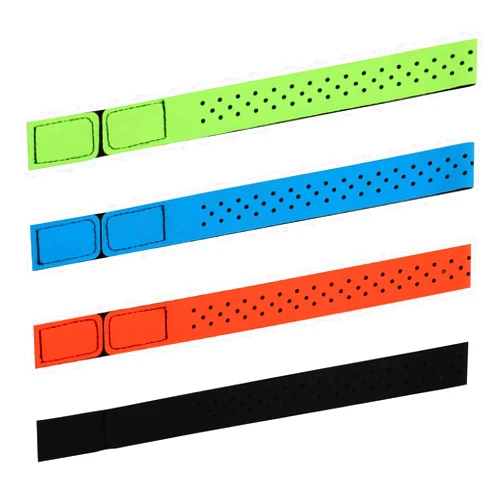PEUTIER 4pcs Replacement Heart Rate Monitor Bands, 0.8x15.75in 4 Colors Soft Heart Rate Strap Adjustable Armband Strap Heart Rate Monitor Band for OTF Beat Heart Rate Sensor,and for Theory Fitness