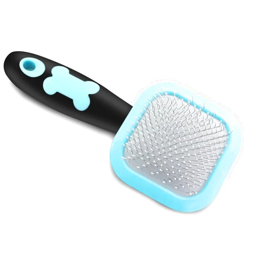 PETPAWJOY Slicker Brush, PETPAWJOY Dog Brush Gently Cleaning Pin Brush for Shedding Dog Hair Brush for Small Dogs Puppy Yorkie Poodle Rabbits Cats