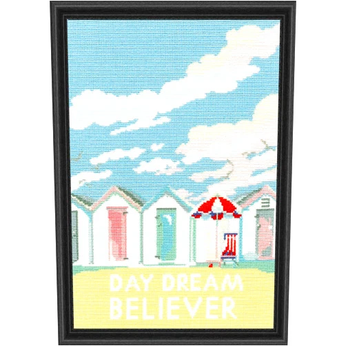 Bothy Threads The Home of Happy Stitching! Bothy Threads Vintage Beach Huts Kit & Frame Counted Cross-Stitch